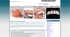 Desktop Screenshot of dentalcure.in